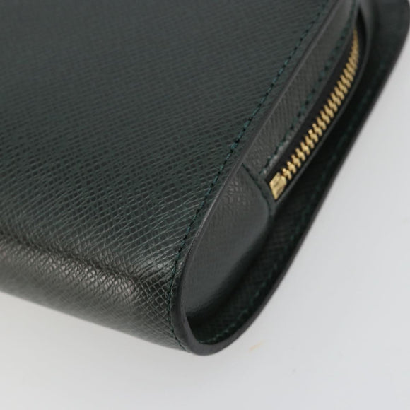 LOUIS VUITTON Taiga Baikal Clutch Bag Epicea M30184 LV Auth ka4580
