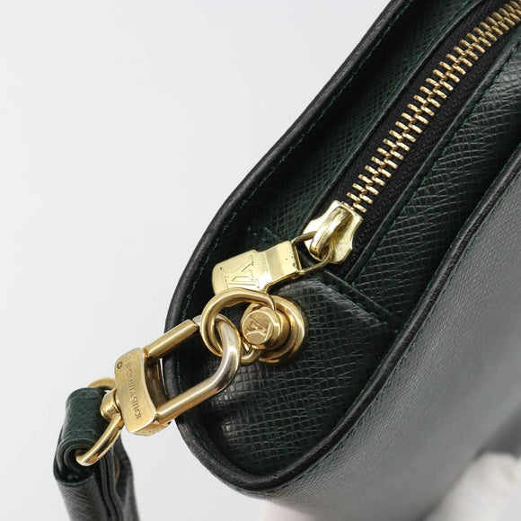 LOUIS VUITTON Taiga Baikal Clutch Bag Epicea M30184 LV Auth ka4580