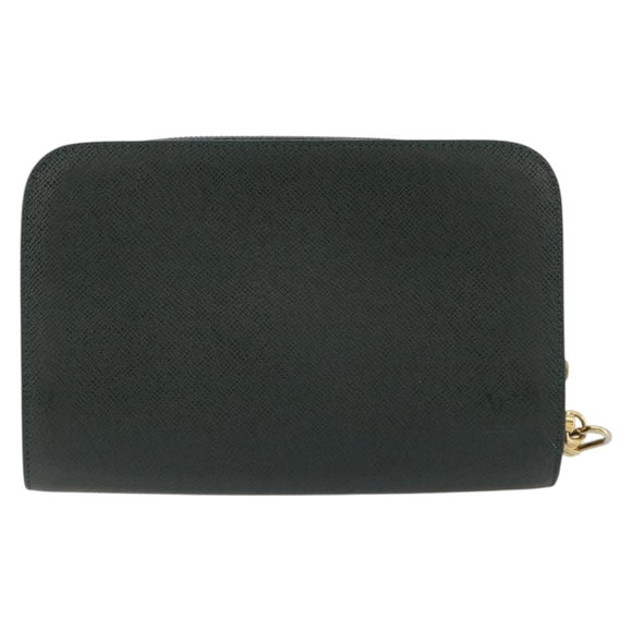 LOUIS VUITTON Taiga Baikal Clutch Bag Epicea M30184 LV Auth ka4580