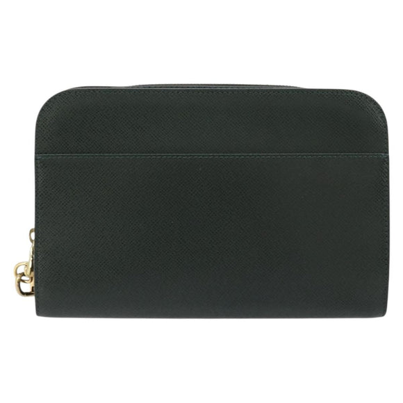 LOUIS VUITTON Taiga Baikal Clutch Bag Epicea M30184 LV Auth ka4580