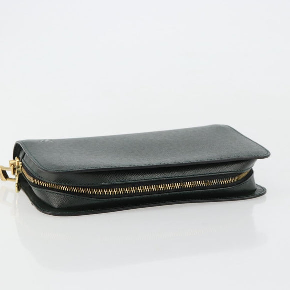 LOUIS VUITTON Taiga Baikal Clutch Bag Epicea M30184 LV Auth ka4580