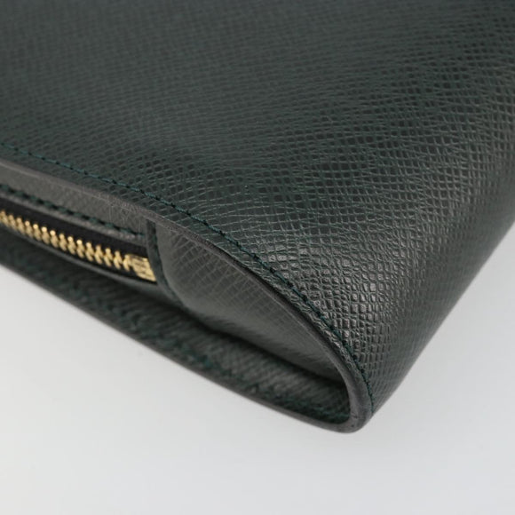 LOUIS VUITTON Taiga Baikal Clutch Bag Epicea M30184 LV Auth ka4580