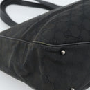 GUCCI GG Canvas Hand Bag Black Silver 113017 Auth ka4582-14
