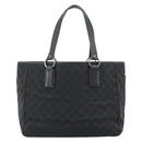GUCCI GG Canvas Hand Bag Black Silver 113017 Auth ka4582-2