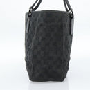 GUCCI GG Canvas Hand Bag Black Silver 113017 Auth ka4582-3