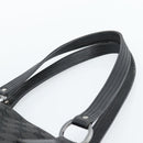 GUCCI GG Canvas Hand Bag Black Silver 113017 Auth ka4582-8