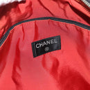 CHANEL New Travel Line Hand Bag Nylon Black Silver CC Auth ka4585A-18