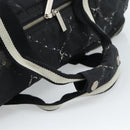 CHANEL New Travel Line Hand Bag Nylon Black Silver CC Auth ka4585A-7