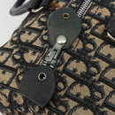 Christian Dior Trotter Canvas Hand Bag Navy Silver Auth ka4588-17