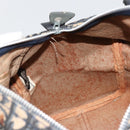 Christian Dior Trotter Canvas Hand Bag Navy Silver Auth ka4588-18