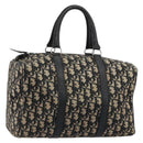 Christian Dior Trotter Canvas Hand Bag Navy Silver Auth ka4588-1