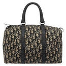 Christian Dior Trotter Canvas Hand Bag Navy Silver Auth ka4588-13