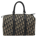 Christian Dior Trotter Canvas Hand Bag Navy Silver Auth ka4588-2
