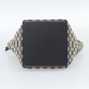 GUCCI GG Canvas Sherry Line Hand Bag Navy Silver 131228 Auth ka4590-9