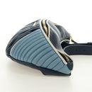 Miu Miu Body Bag Leather Blue Gold Auth ka4593V-4