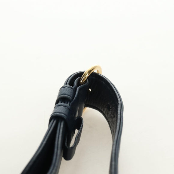 Miu Miu Body Bag Leather Blue Gold Auth ka4593V