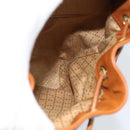 GUCCI Bamboo Backpack Leather Brown Gold Auth ka4595-20