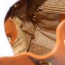 GUCCI Bamboo Backpack Leather Brown Gold Auth ka4595-21
