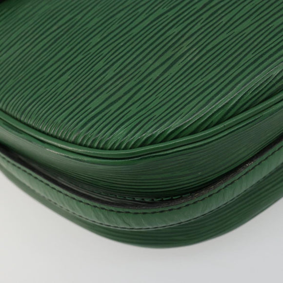 LOUIS VUITTON Epi Jeune Fille MM Shoulder Bag Green M52154 LV Auth ka4596