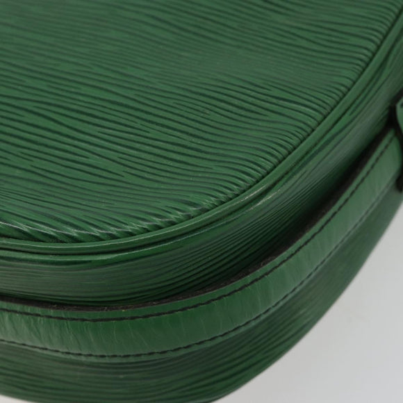 LOUIS VUITTON Epi Jeune Fille MM Shoulder Bag Green M52154 LV Auth ka4596