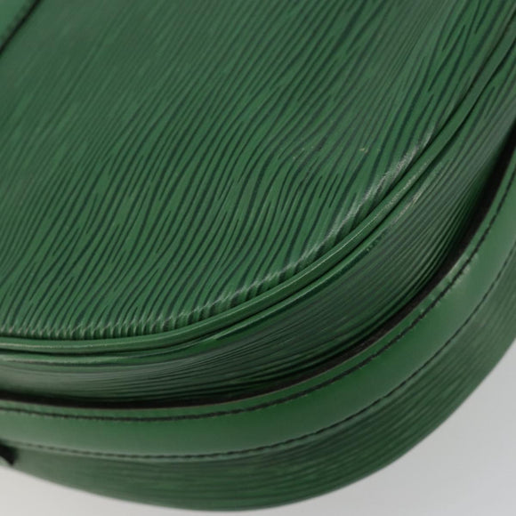LOUIS VUITTON Epi Jeune Fille MM Shoulder Bag Green M52154 LV Auth ka4596