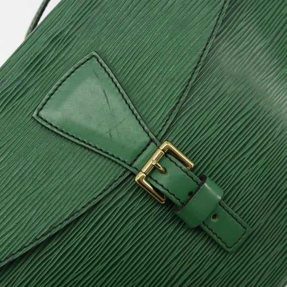 LOUIS VUITTON Epi Jeune Fille MM Shoulder Bag Green M52154 LV Auth ka4596