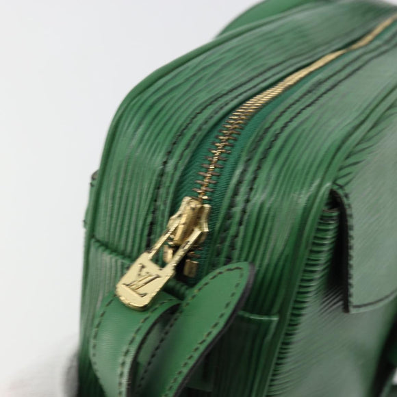 LOUIS VUITTON Epi Jeune Fille MM Shoulder Bag Green M52154 LV Auth ka4596