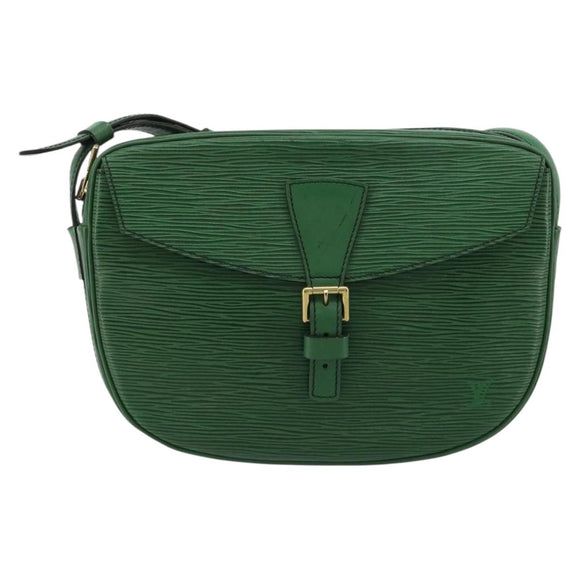 LOUIS VUITTON Epi Jeune Fille MM Shoulder Bag Green M52154 LV Auth ka4596
