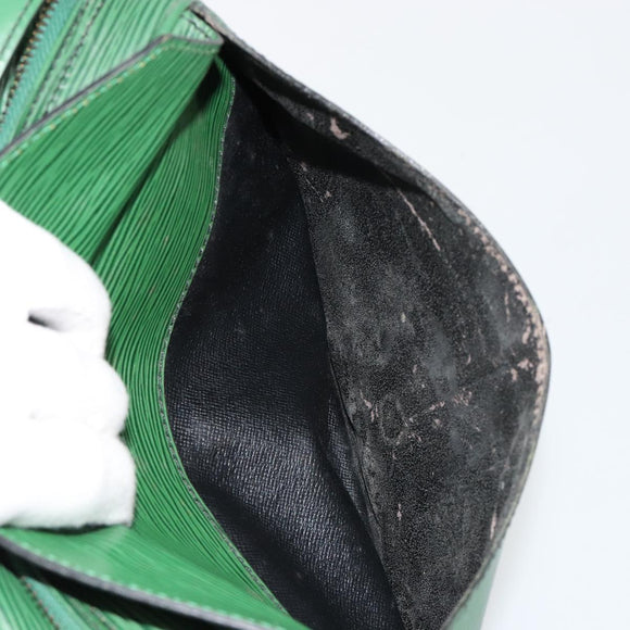 LOUIS VUITTON Epi Jeune Fille MM Shoulder Bag Green M52154 LV Auth ka4596