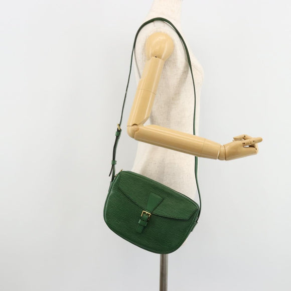 LOUIS VUITTON Epi Jeune Fille MM Shoulder Bag Green M52154 LV Auth ka4596