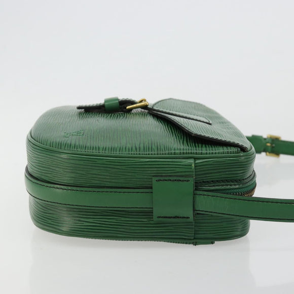 LOUIS VUITTON Epi Jeune Fille MM Shoulder Bag Green M52154 LV Auth ka4596
