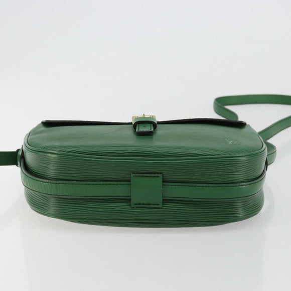 LOUIS VUITTON Epi Jeune Fille MM Shoulder Bag Green M52154 LV Auth ka4596