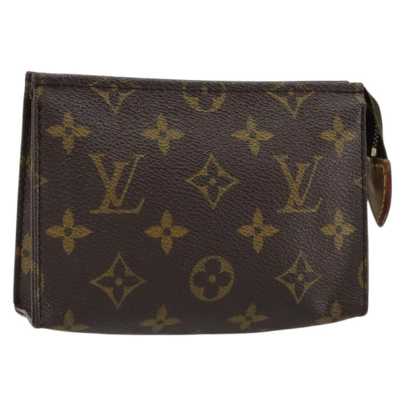 LOUIS VUITTON Monogram Pochette Toilette 15 Etui M47546 LV Auth ka4599