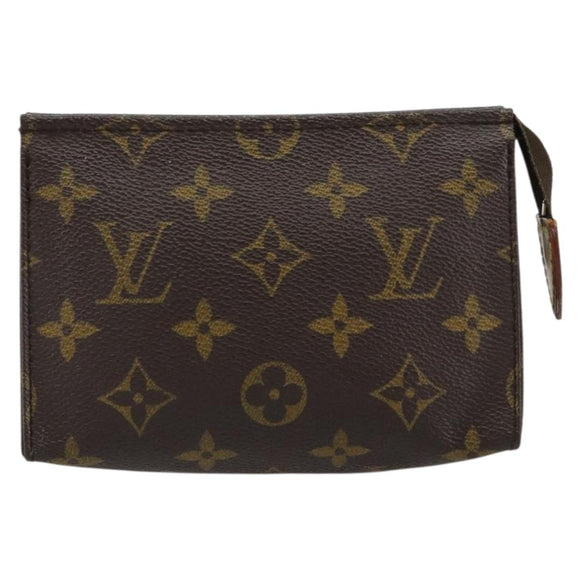 LOUIS VUITTON Monogram Pochette Toilette 15 Etui M47546 LV Auth ka4599