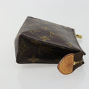 LOUIS VUITTON Monogram Pochette Toilette 15 Etui M47546 LV Auth ka4599-3