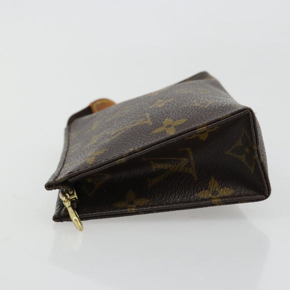 LOUIS VUITTON Monogram Pochette Toilette 15 Etui M47546 LV Auth ka4599