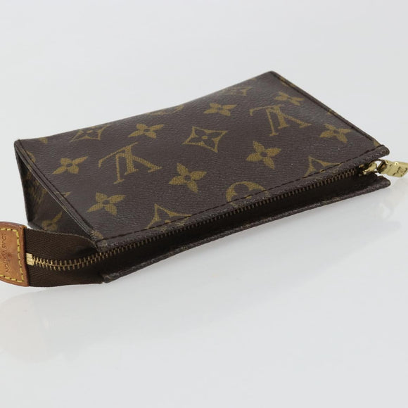 LOUIS VUITTON Monogram Pochette Toilette 15 Etui M47546 LV Auth ka4599