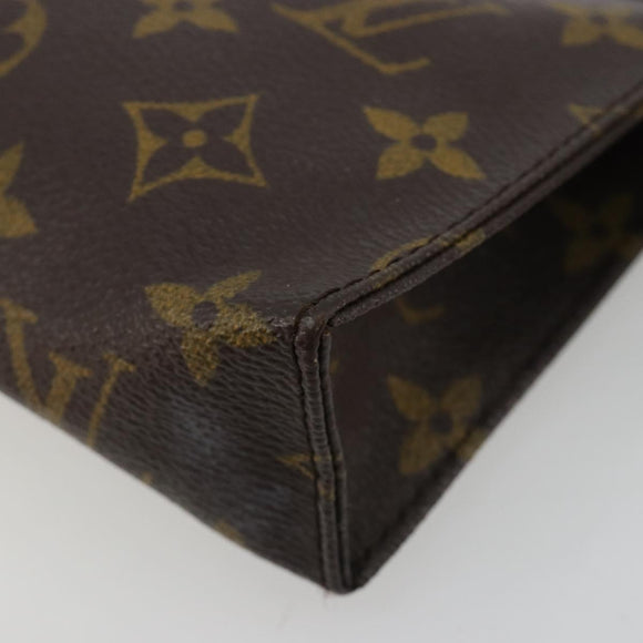 LOUIS VUITTON Monogram Pochette Toilette 15 Etui M47546 LV Auth ka4599
