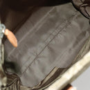 Christian Dior Trotter Canvas Hand Bag Green Gold Auth ka4602-10