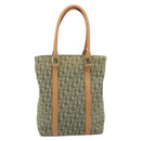 Christian Dior Trotter Canvas Hand Bag Green Gold Auth ka4602-2