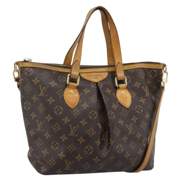 LOUIS VUITTON Monogram Palermo PM Tote Bag M40145 LV Auth ka4604