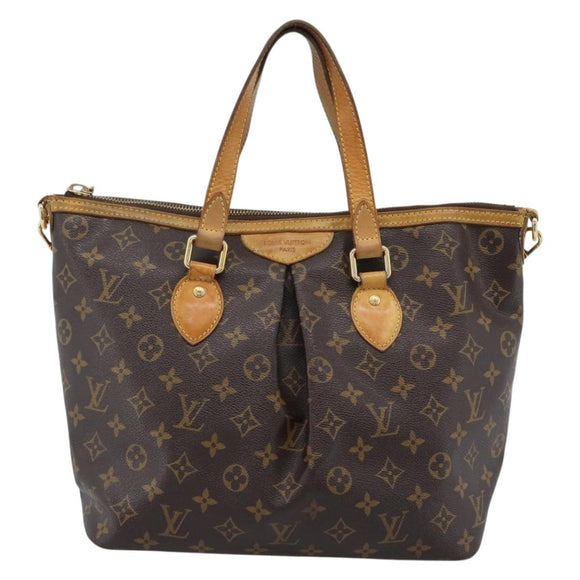 LOUIS VUITTON Monogram Palermo PM Tote Bag M40145 LV Auth ka4604
