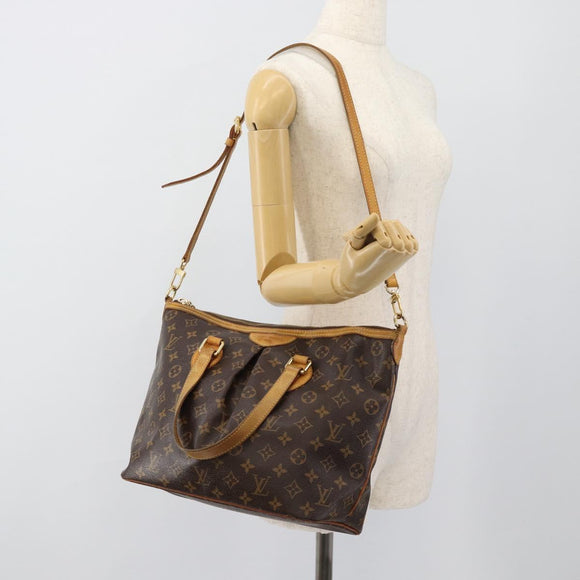 LOUIS VUITTON Monogram Palermo PM Tote Bag M40145 LV Auth ka4604