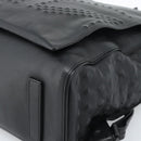 MCM Backpack Leather Black Silver Auth ka4605A-10
