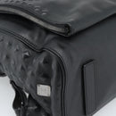 MCM Backpack Leather Black Silver Auth ka4605A-15