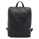 MCM Backpack Leather Black Silver Auth ka4605A-13