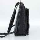 MCM Backpack Leather Black Silver Auth ka4605A-3