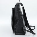 MCM Backpack Leather Black Silver Auth ka4605A-4