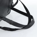 MCM Backpack Leather Black Silver Auth ka4605A-9