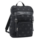SAINT LAURENT Rugzak Canvas Zwart Zilver Auth ka4606A-1